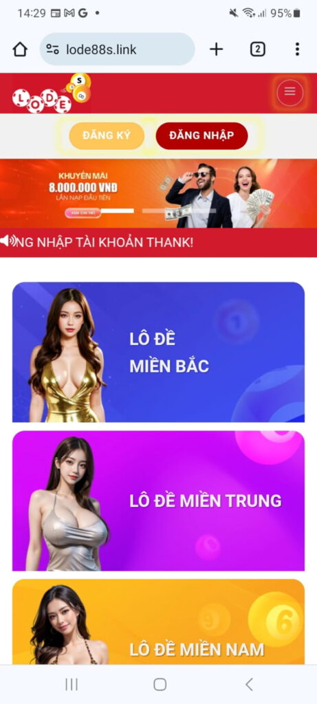 Tải app Lode88 trên Android 